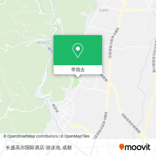 长盛高尔国际酒店-游泳池地图