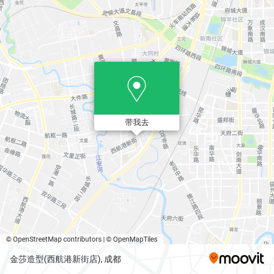 金莎造型(西航港新街店)地图