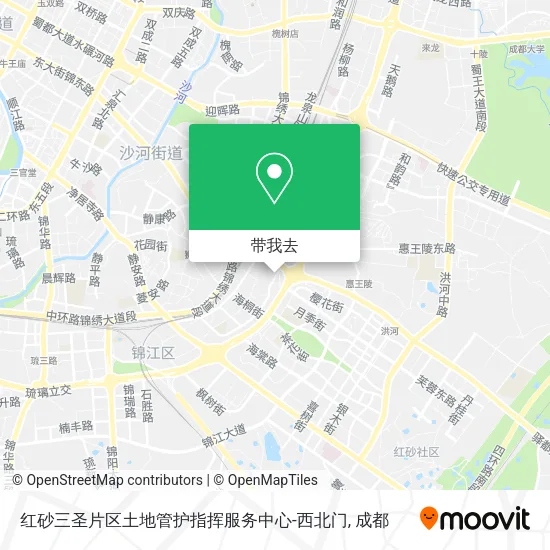 红砂三圣片区土地管护指挥服务中心-西北门地图