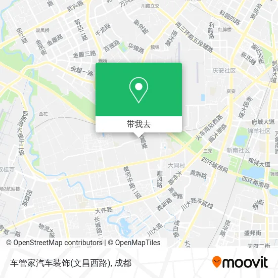 车管家汽车装饰(文昌西路)地图