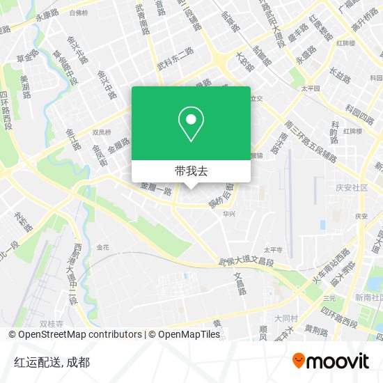 红运配送地图