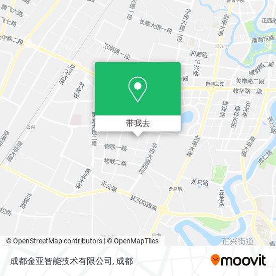 成都金亚智能技术有限公司地图