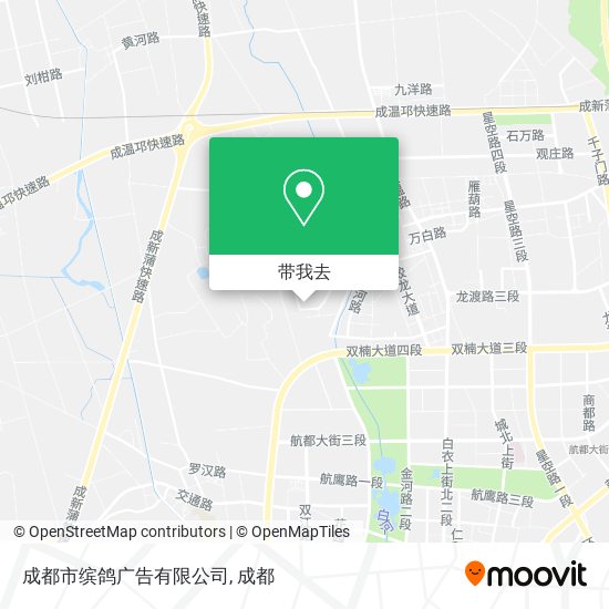 成都市缤鸽广告有限公司地图