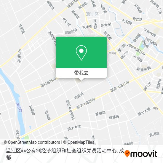温江区非公有制经济组织和社会组织党员活动中心地图