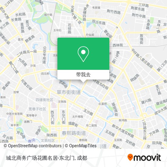 城北商务广场花圃名居-东北门地图