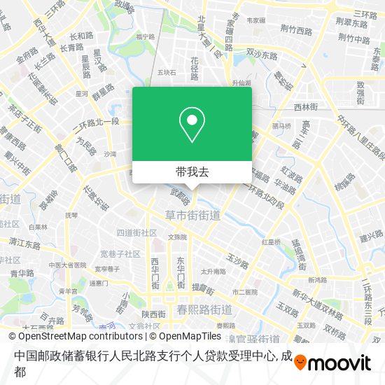 中国邮政储蓄银行人民北路支行个人贷款受理中心地图