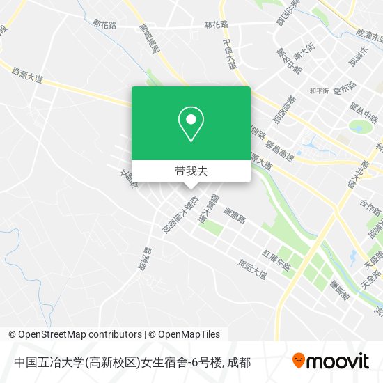 中国五冶大学(高新校区)女生宿舍-6号楼地图