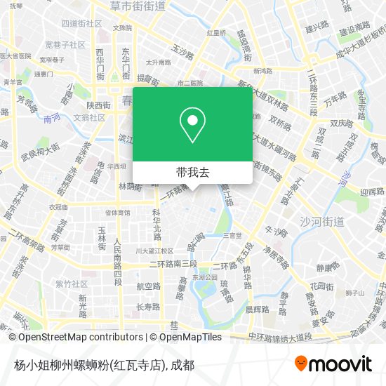 杨小姐柳州螺蛳粉(红瓦寺店)地图