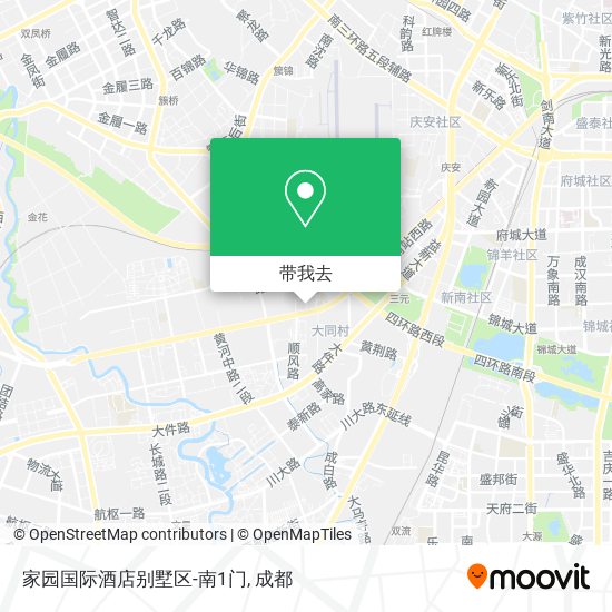 家园国际酒店别墅区-南1门地图