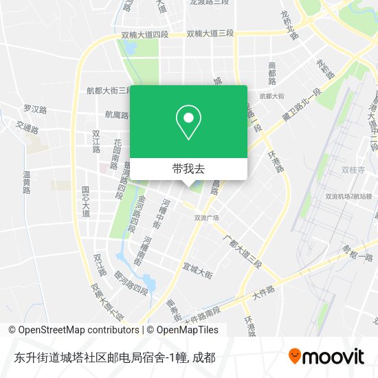 东升街道城塔社区邮电局宿舍-1幢地图
