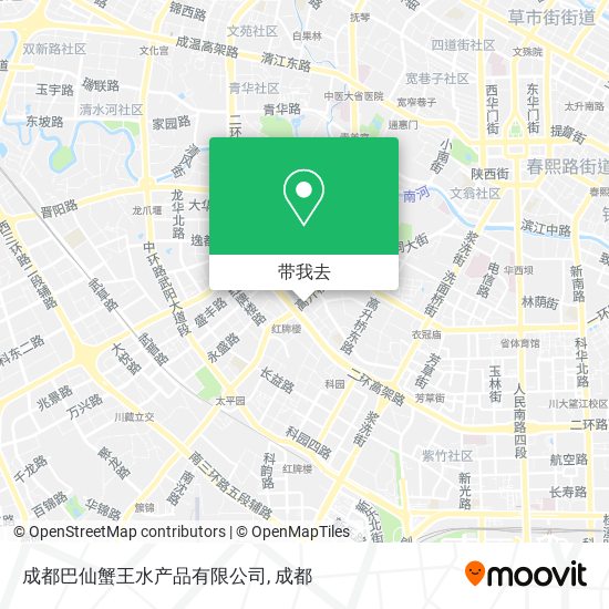 成都巴仙蟹王水产品有限公司地图