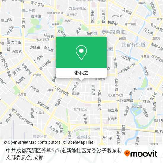 中共成都高新区芳草街街道新能社区党委沙子堰东巷支部委员会地图