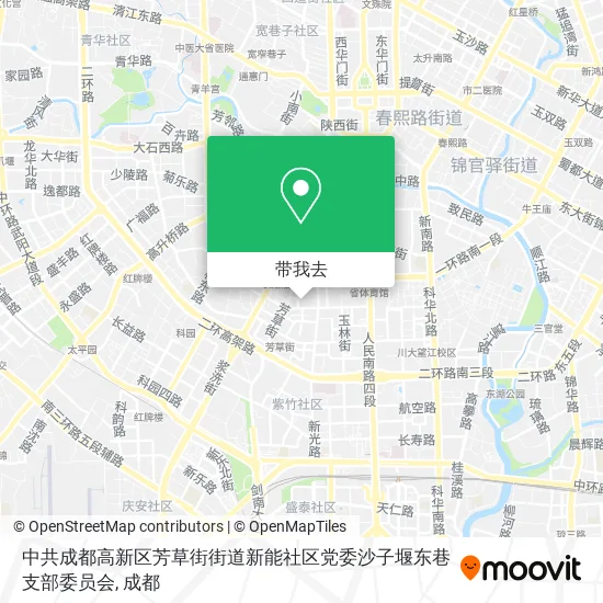 中共成都高新区芳草街街道新能社区党委沙子堰东巷支部委员会地图