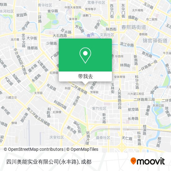 四川奥能实业有限公司(永丰路)地图