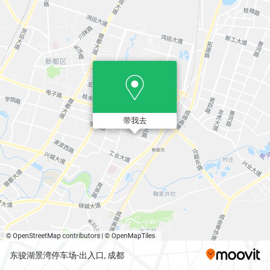 东骏湖景湾停车场-出入口地图