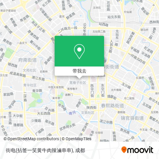 街电(拈签一笑黄牛肉辣滷串串)地图