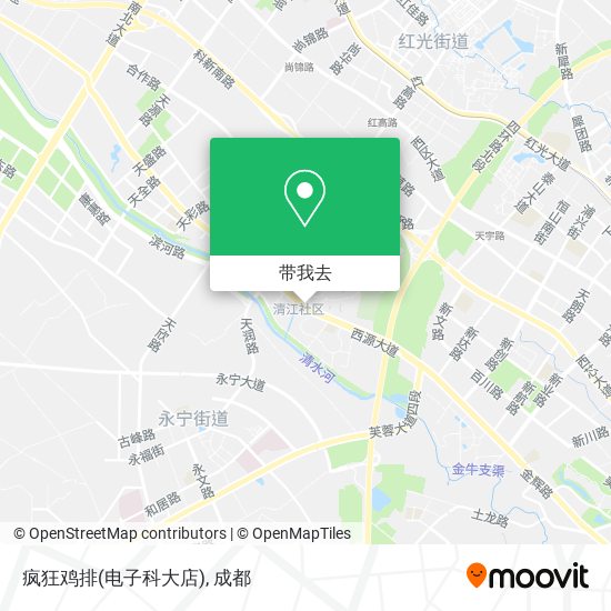 疯狂鸡排(电子科大店)地图