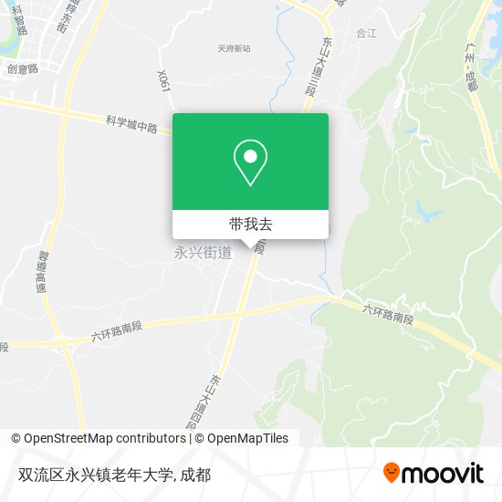 双流区永兴镇老年大学地图