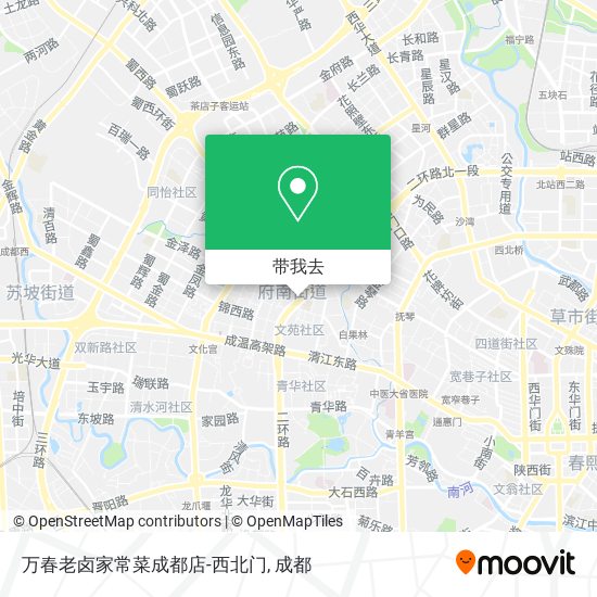万春老卤家常菜成都店-西北门地图