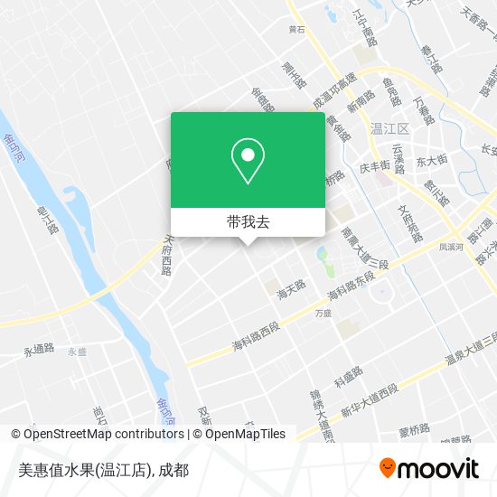 美惠值水果(温江店)地图