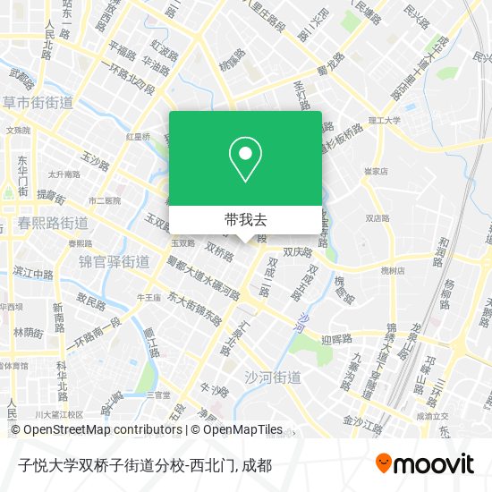 子悦大学双桥子街道分校-西北门地图