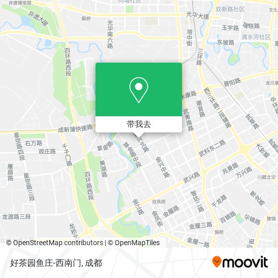 好茶园鱼庄-西南门地图