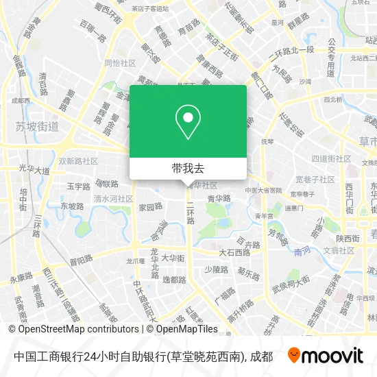 中国工商银行24小时自助银行(草堂晓苑西南)地图