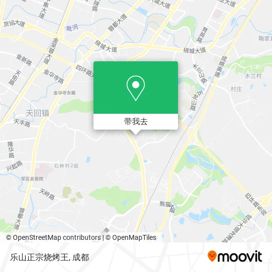 乐山正宗烧烤王地图