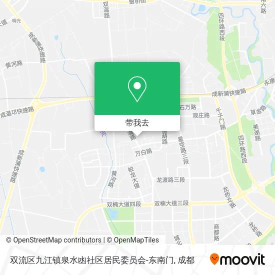 双流区九江镇泉水凼社区居民委员会-东南门地图