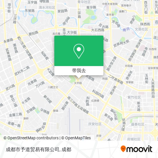 成都市予道贸易有限公司地图