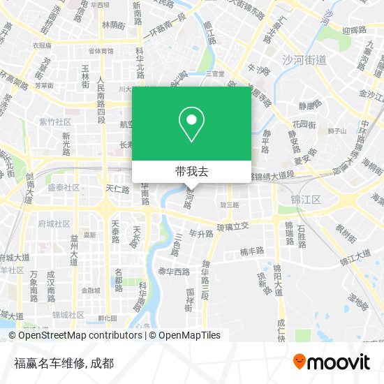 福赢名车维修地图
