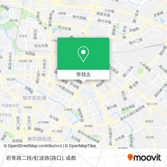 府青路二段/虹波路(路口)地图