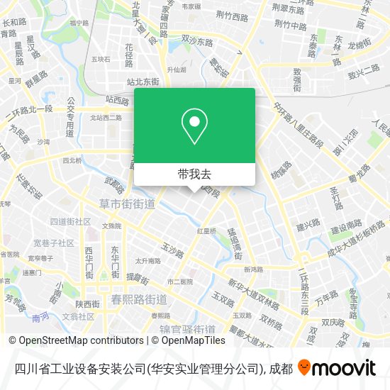 四川省工业设备安装公司(华安实业管理分公司)地图