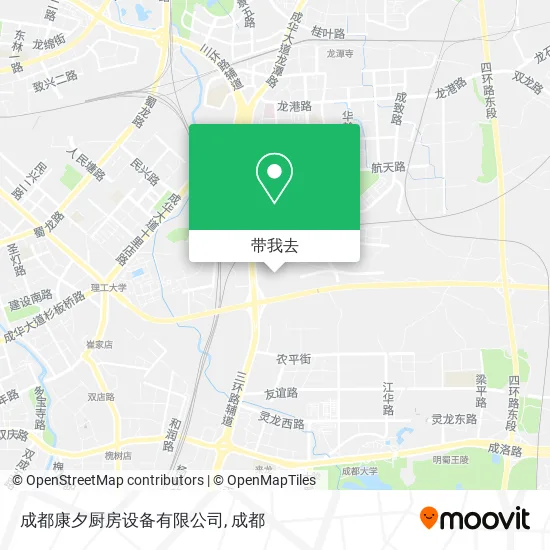成都康夕厨房设备有限公司地图