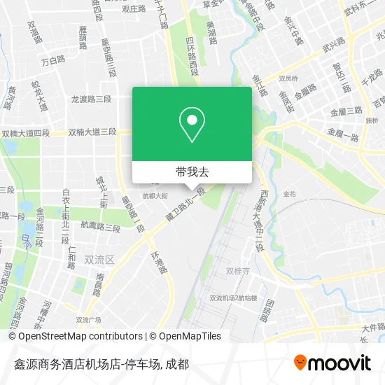 鑫源商务酒店机场店-停车场地图
