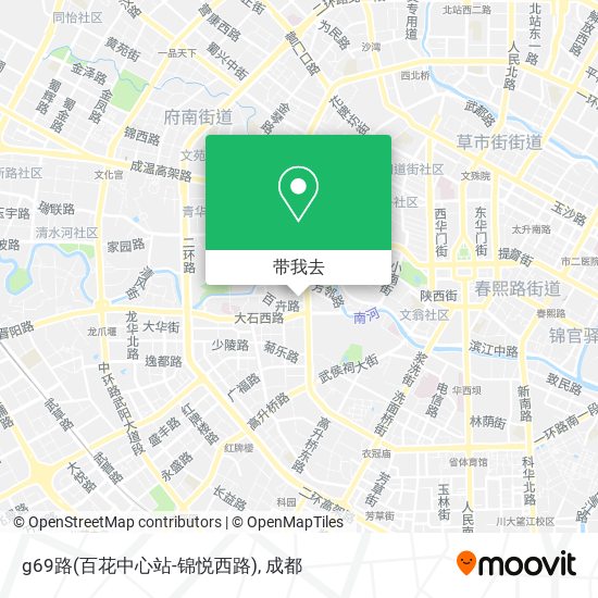 g69路(百花中心站-锦悦西路)地图