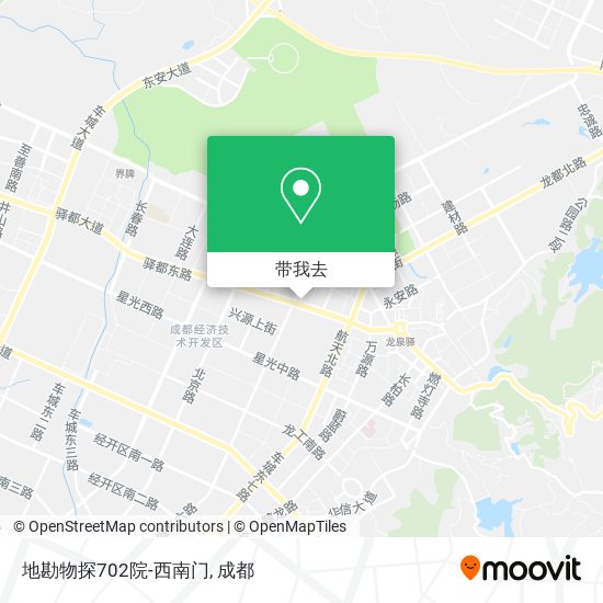 地勘物探702院-西南门地图