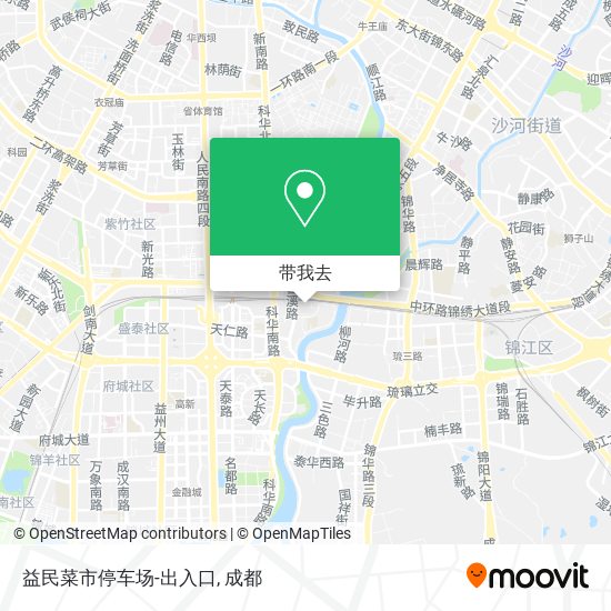 益民菜市停车场-出入口地图