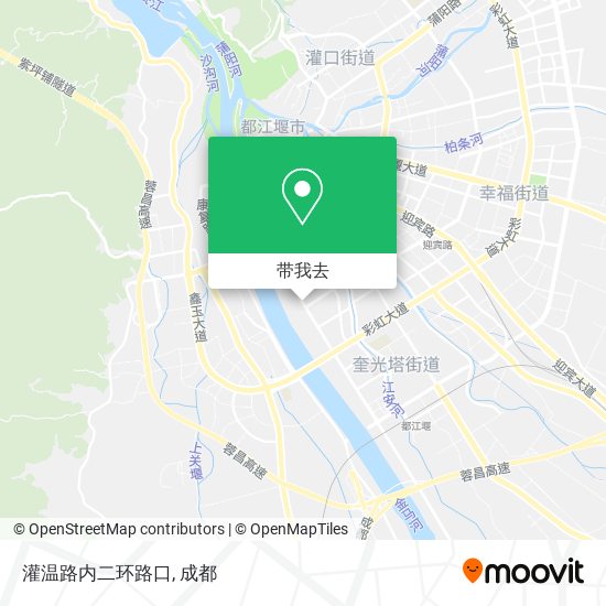 灌温路内二环路口地图
