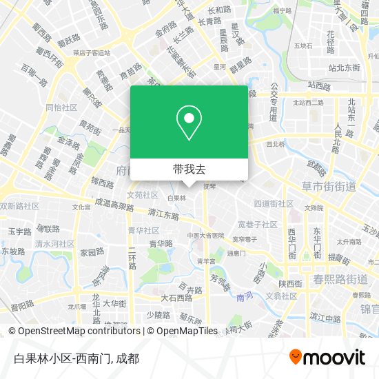 白果林小区-西南门地图