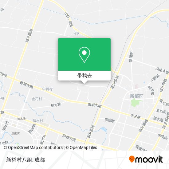 新桥村八组地图