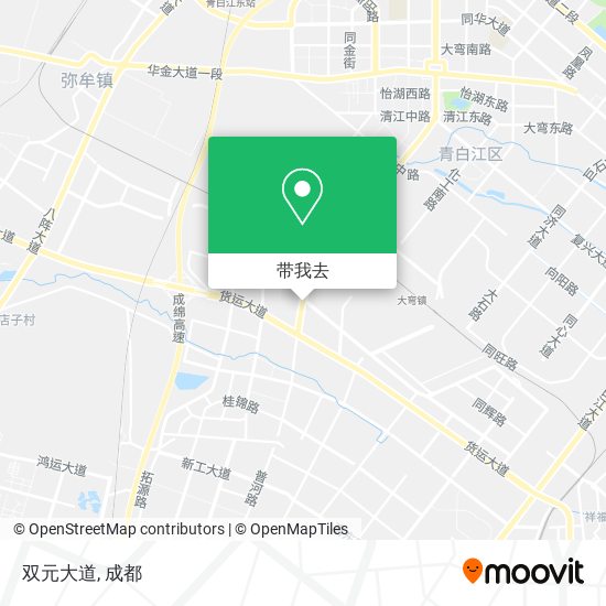 双元大道地图