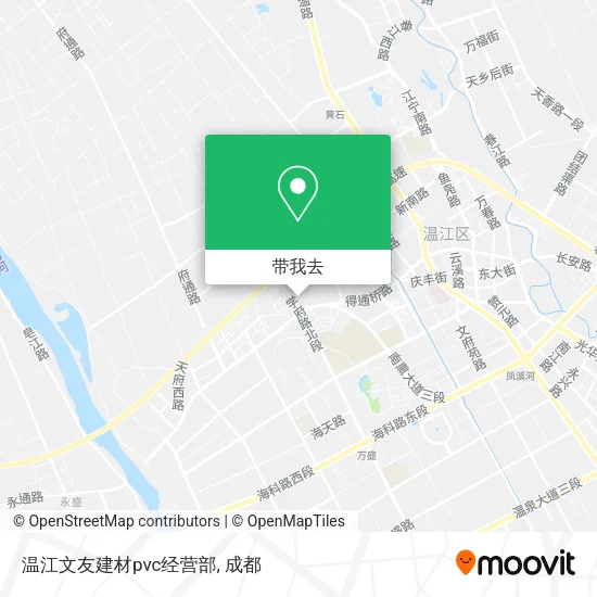 温江文友建材pvc经营部地图