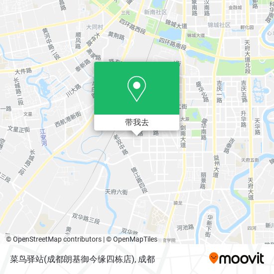菜鸟驿站(成都朗基御今缘四栋店)地图