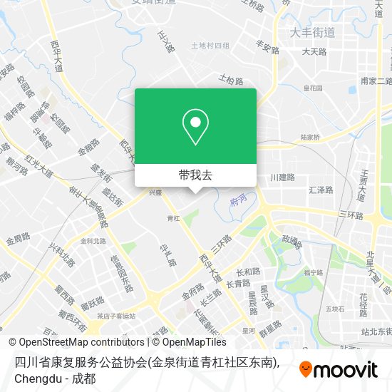 四川省康复服务公益协会(金泉街道青杠社区东南)地图