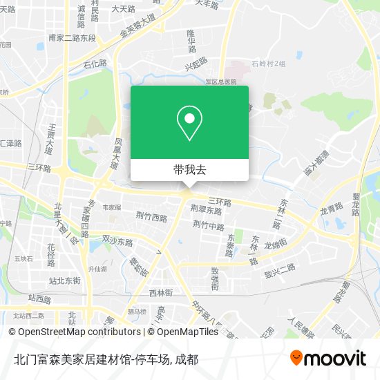 北门富森美家居建材馆-停车场地图