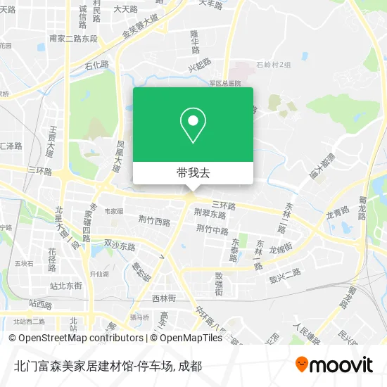 北门富森美家居建材馆-停车场地图