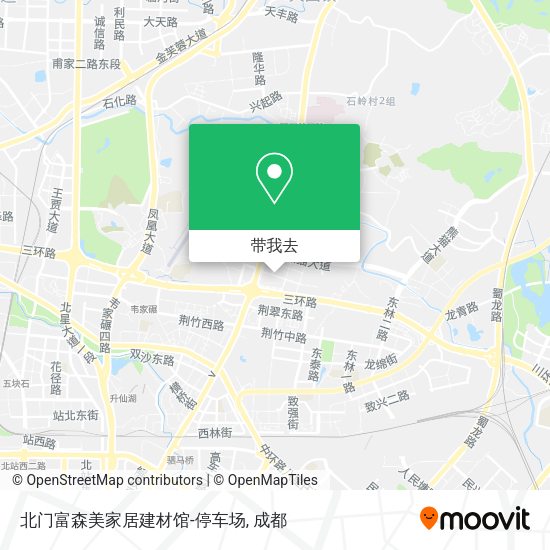 北门富森美家居建材馆-停车场地图
