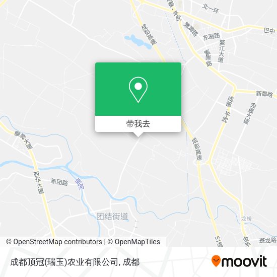成都顶冠(瑞玉)农业有限公司地图