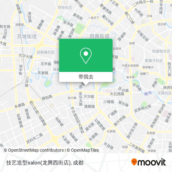 技艺造型salon(龙腾西街店)地图